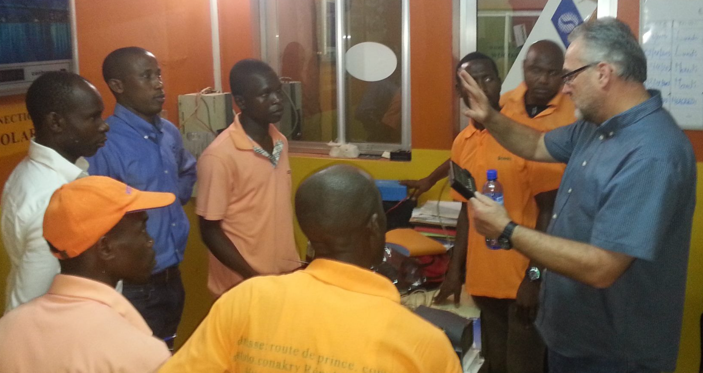 Woco Solar team conducting consultation and business meeting with clients